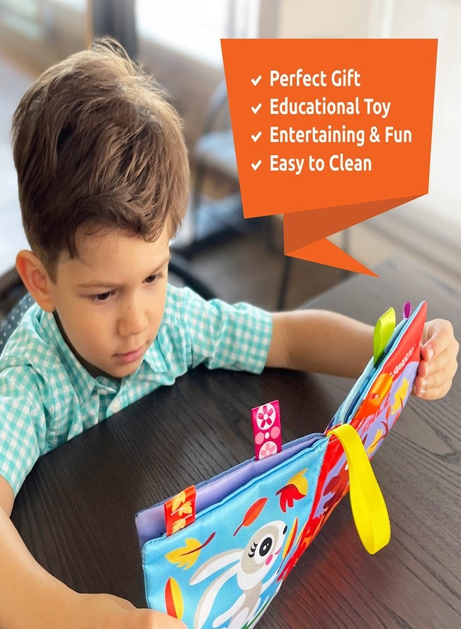 BabyBibi Cloth Books for Babies - Learn About Seasons, Playful Illustrations, Crinkle Pages & Cute Characters - for Babies 24 Months Old(Set of 4) - Image 2